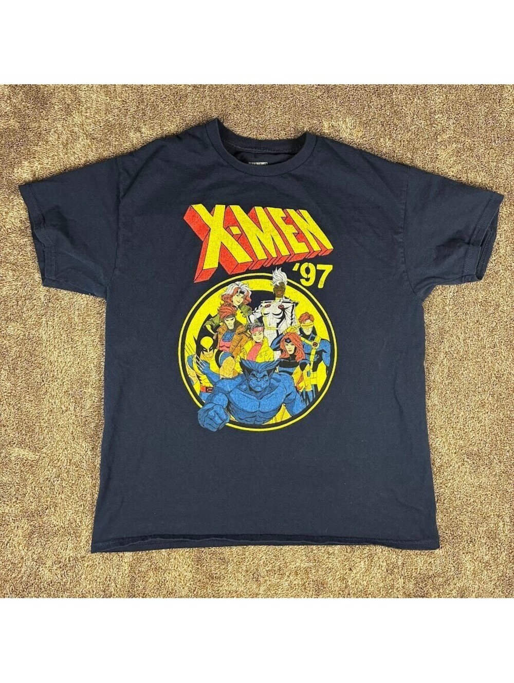 Marvel X-men '97 Men's Size Large Graphic T-shirt Navy